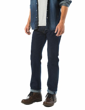 Jeans straight Levi's 501 lavado obscuro para hombre