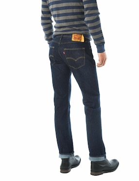 Jeans straight Levi's 501 lavado obscuro para hombre