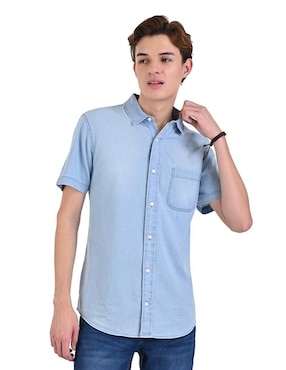 Camisa Casual Supply De Algodón Manga Corta Para Hombre