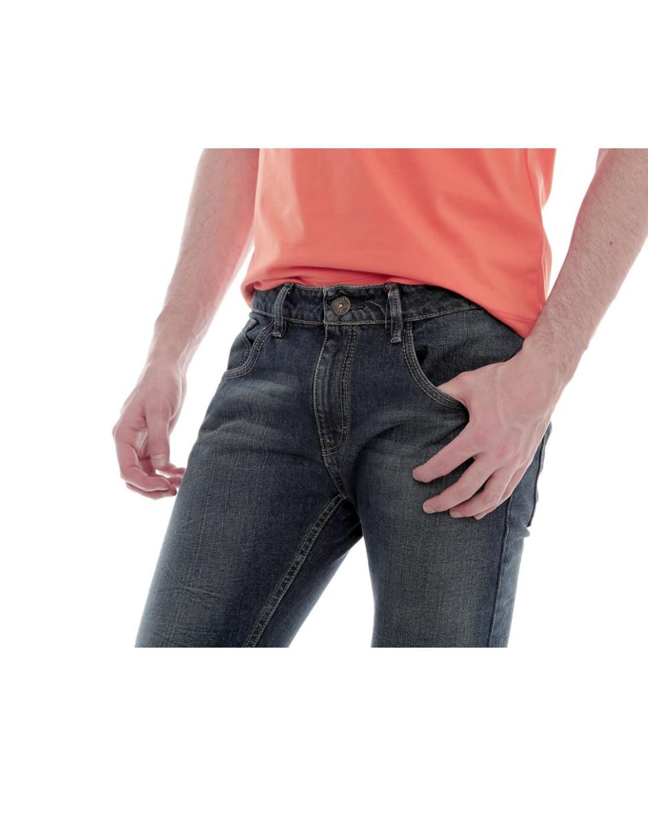 Jeans slim lavado obscuro para hombre 3