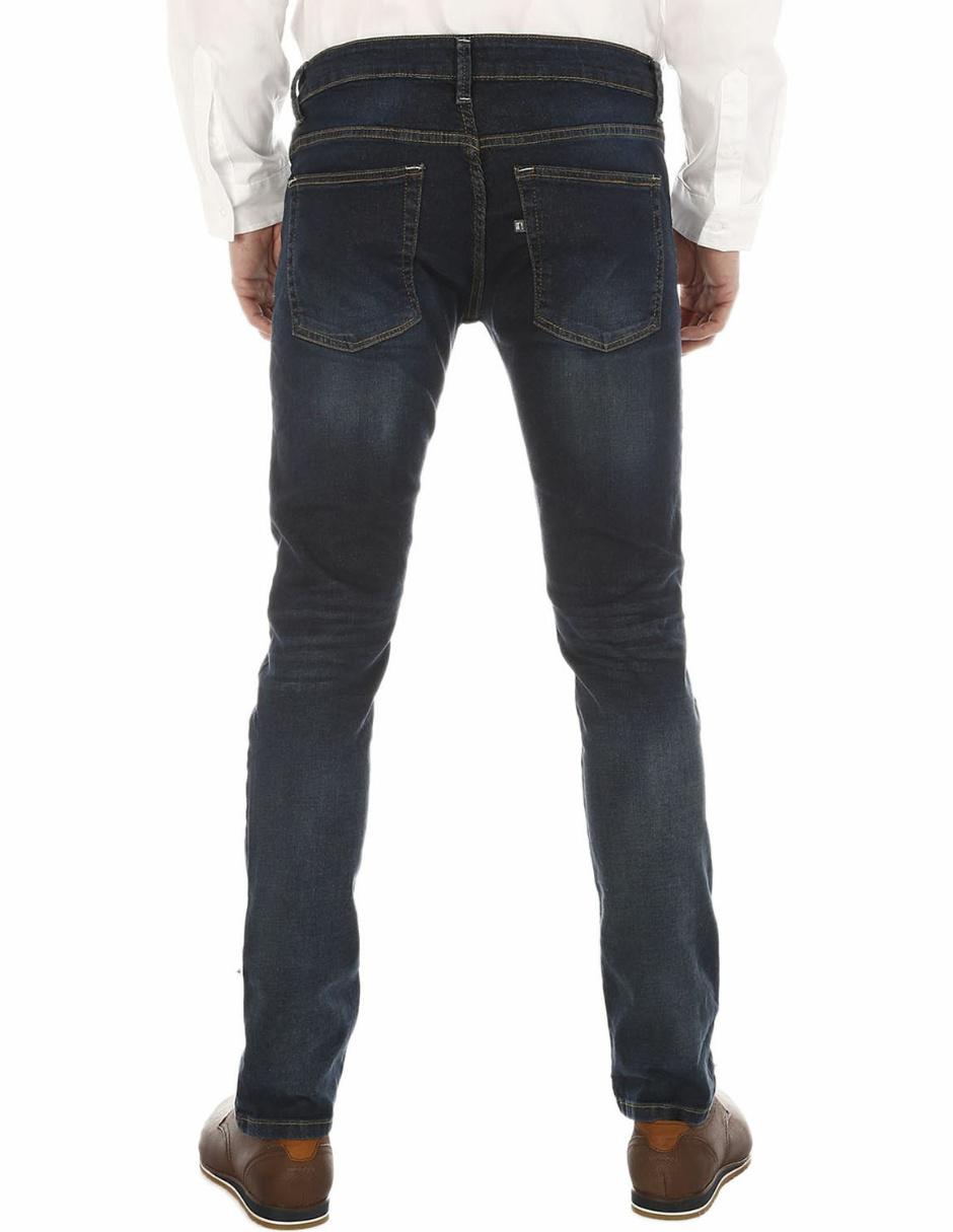 Jeans slim lavado obscuro para hombre 2