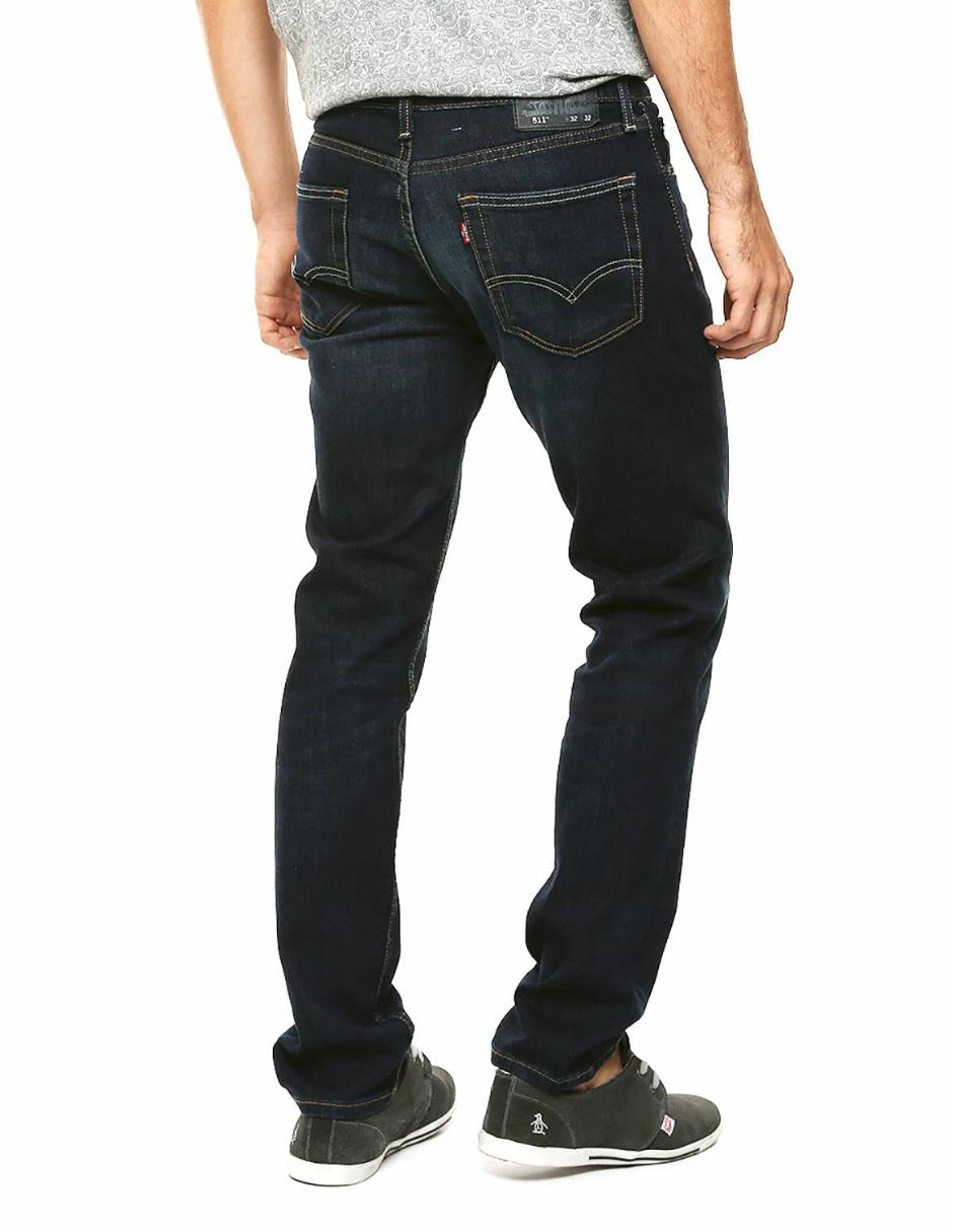 Jeans slim 511 lavado obscuro para hombre 4