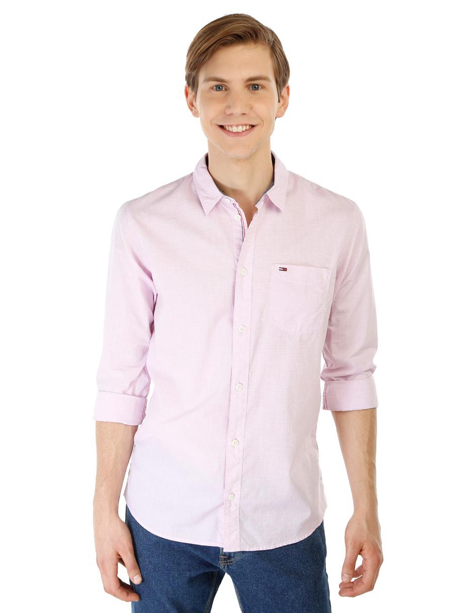 camisa rosa tommy hilfiger