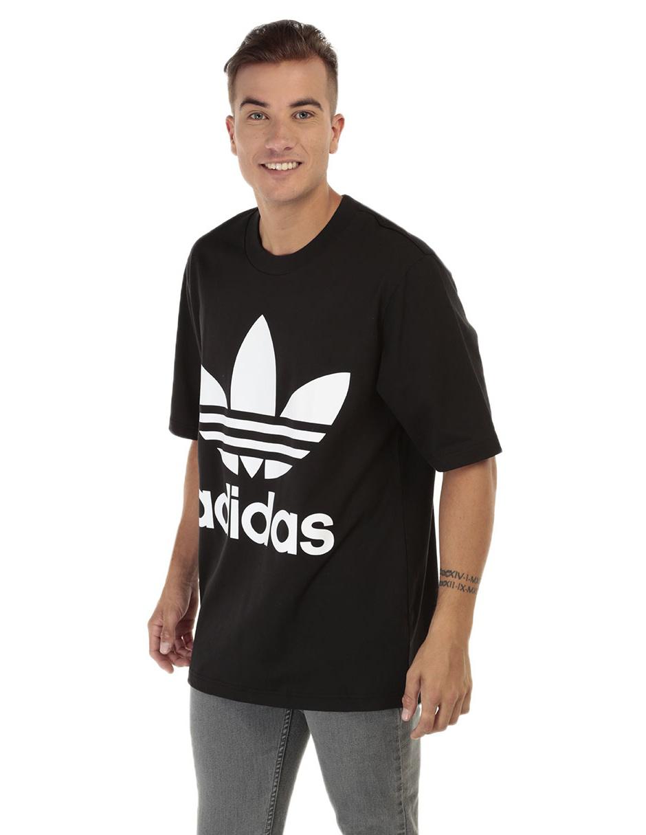 playera negra adidas