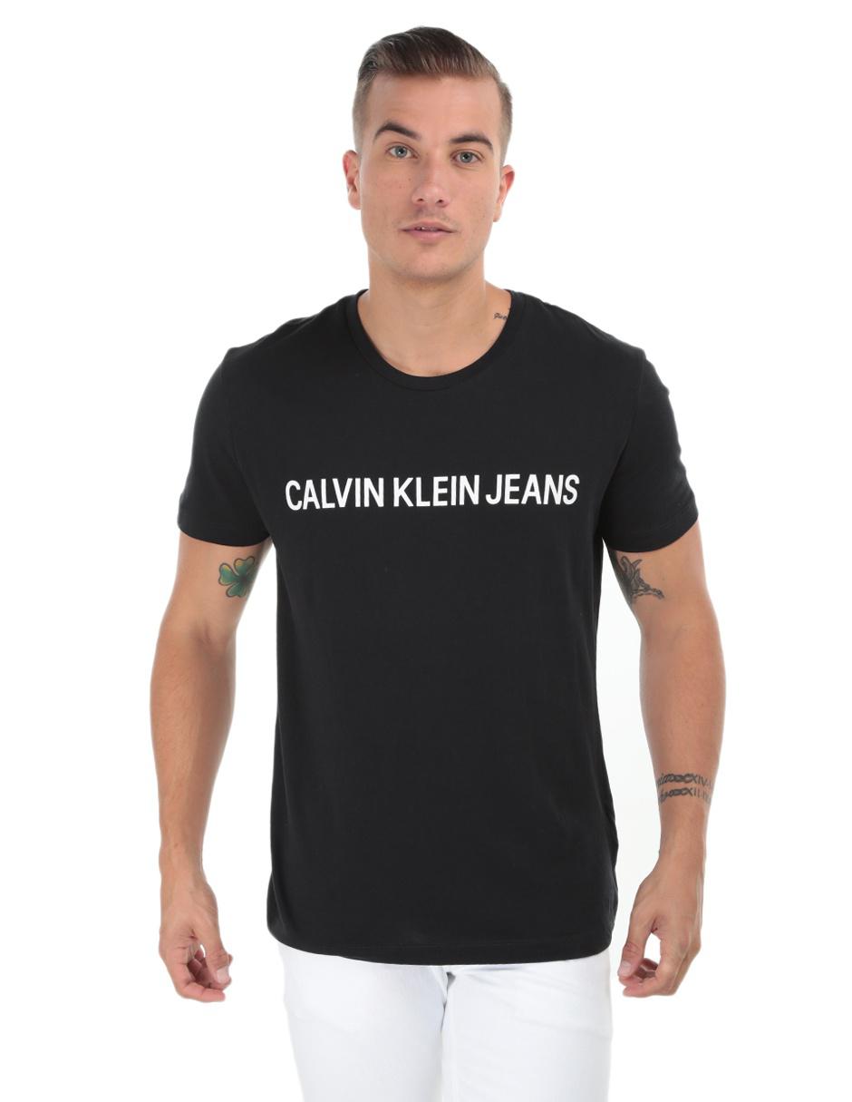 playera calvin klein negra