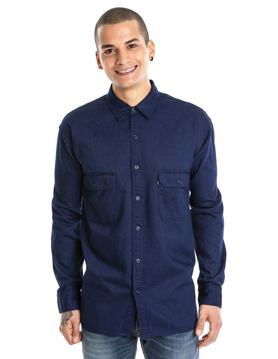 camisa levis azul marino