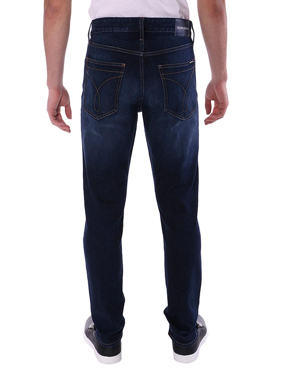 Jeans skinny Calvin Klein lavado obscuro para hombre 2