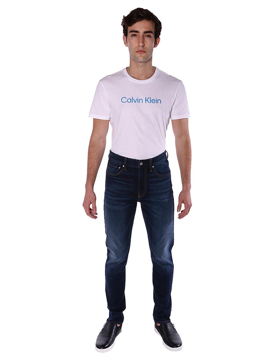 Jeans skinny Calvin Klein lavado obscuro para hombre 3