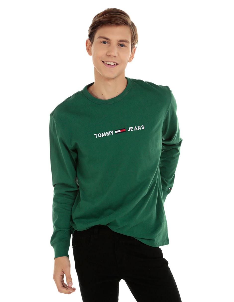 playera tommy verde Gran venta - OFF 63%