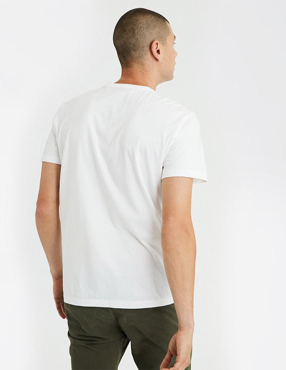 playera blanca de algodon