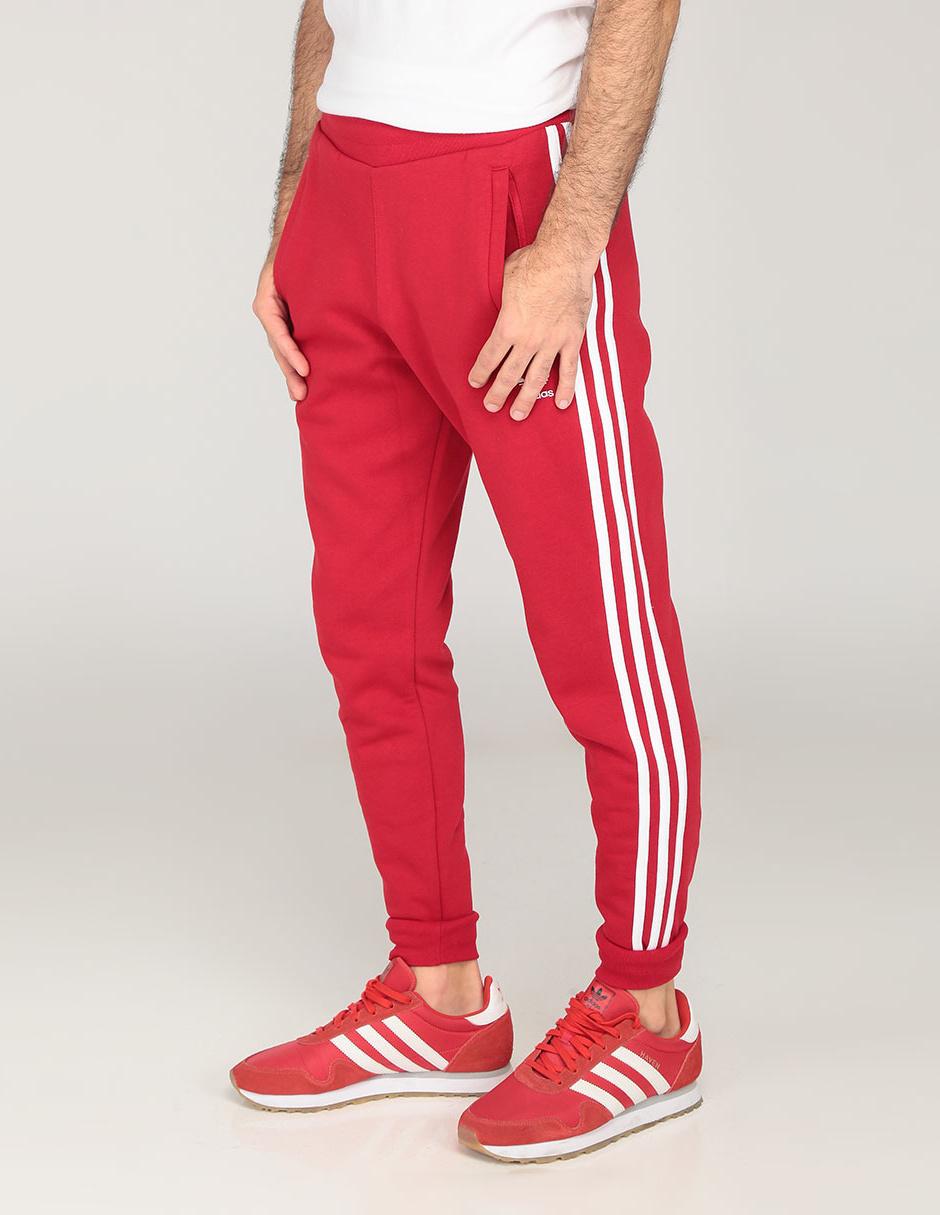 pantalon rojo adidas hombre