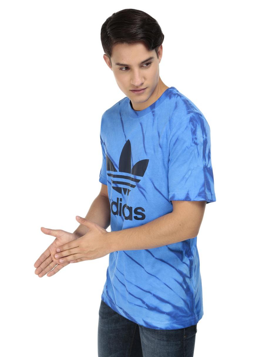 playera azul adidas