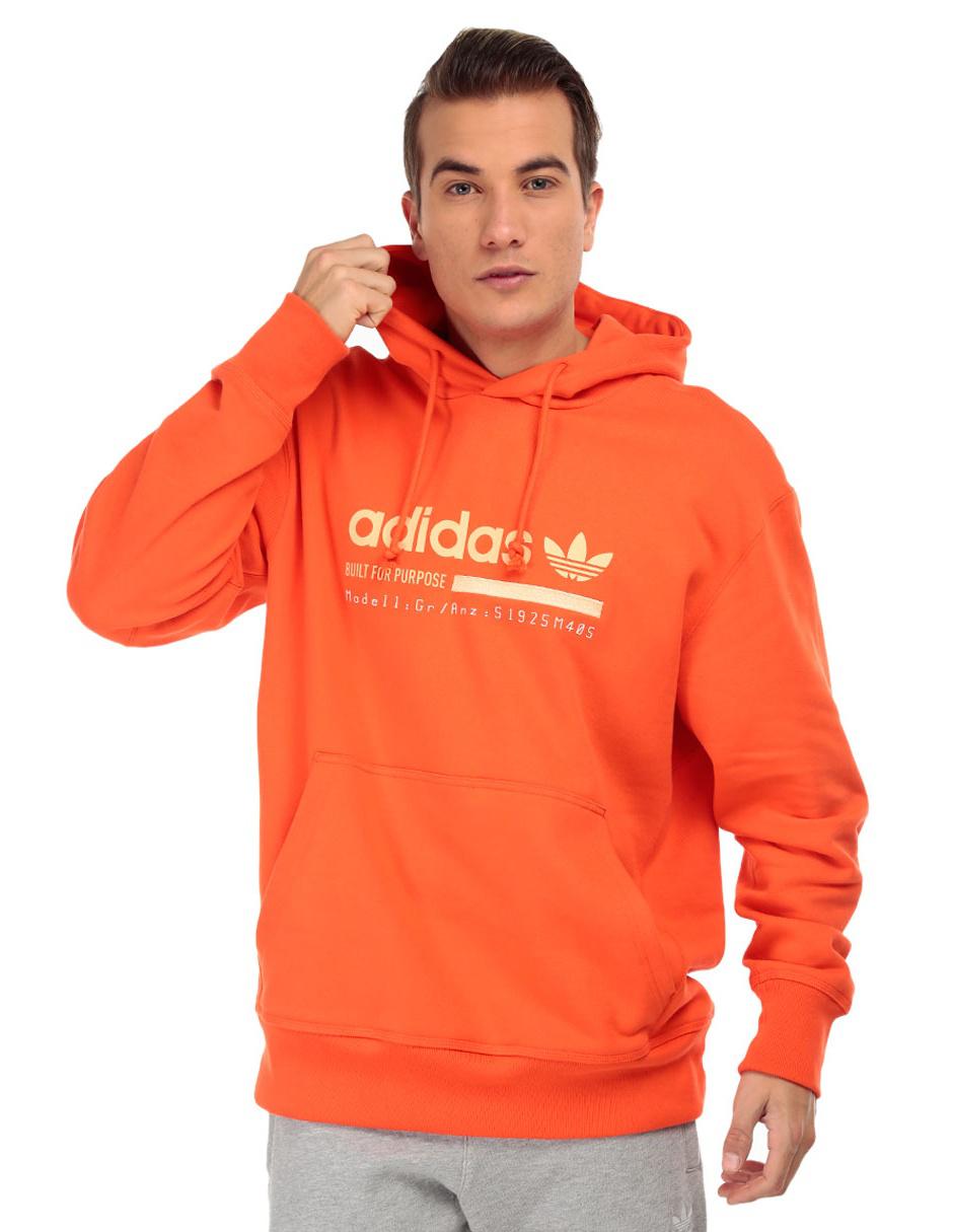 Sudadera Adidas Originals cuello redondo naranja capucha en Liverpool