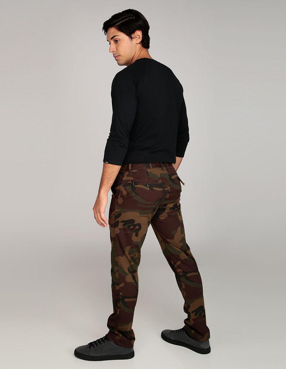 PANTALON BUZO CORTE MILITAR NIÑO VERDE MILITAR