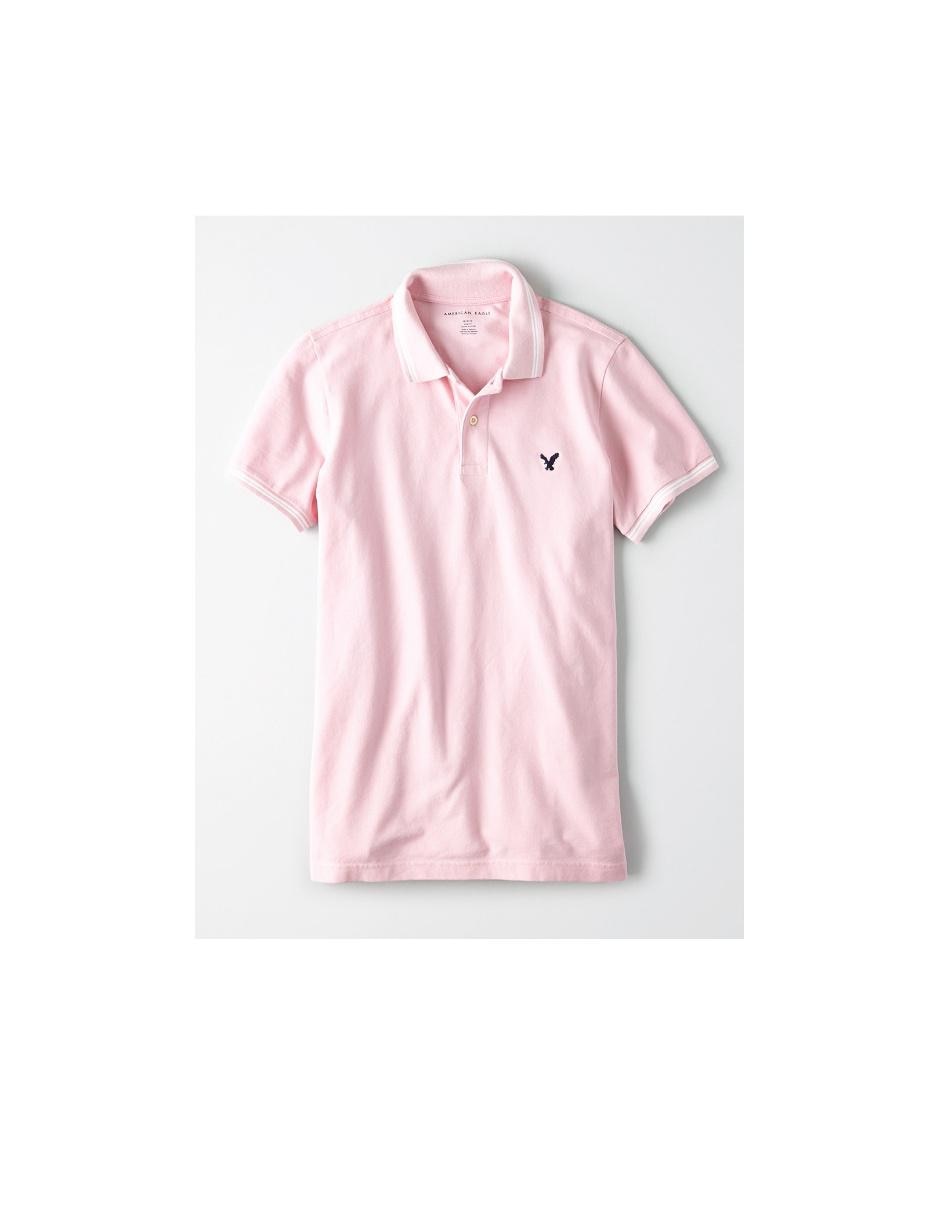 playera polo rosa