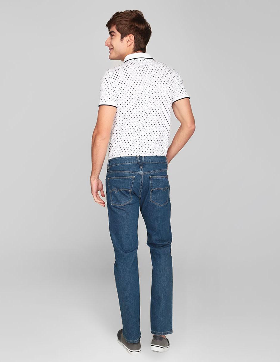 Jeans slim lavado stone wash para hombre 2