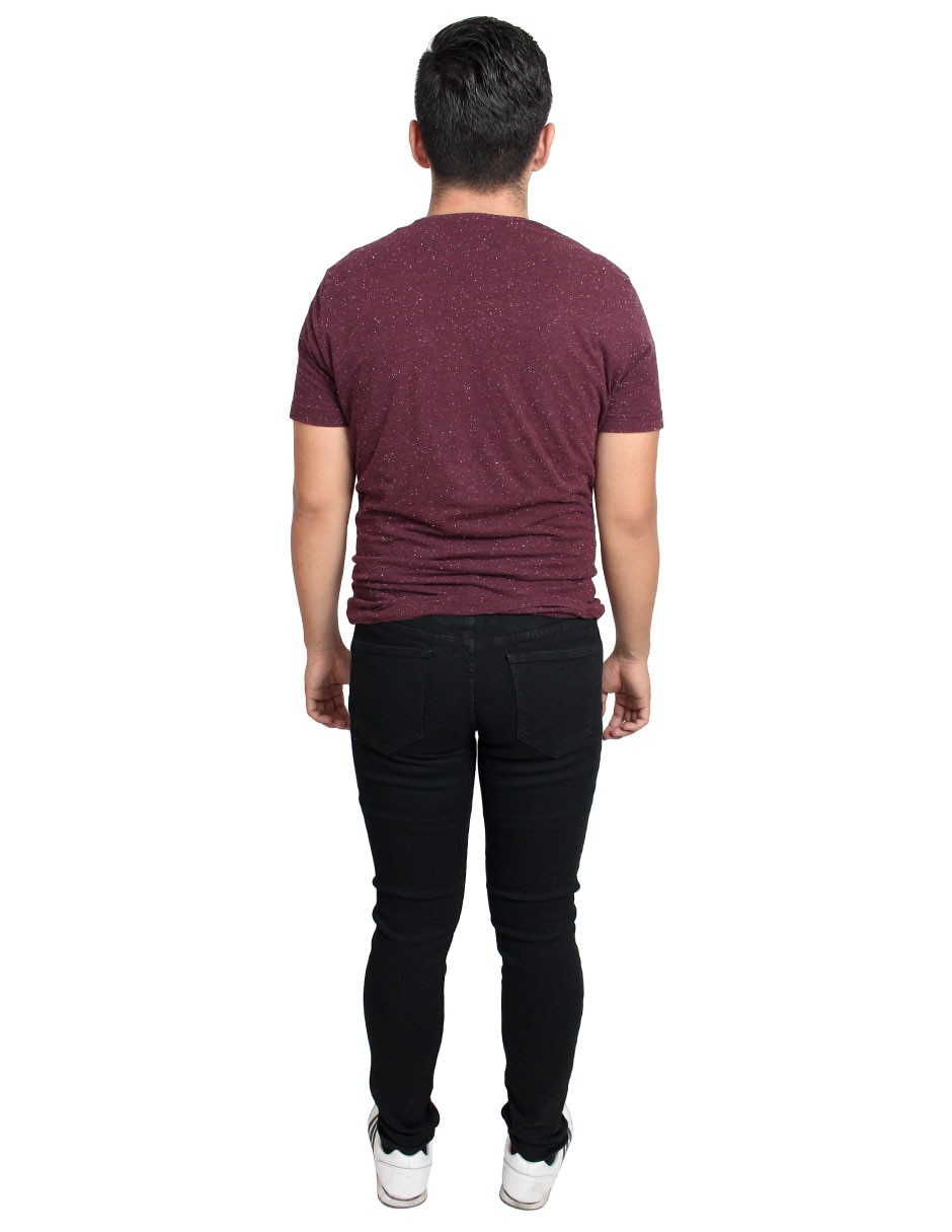 Jeans skinny lavado obscuro para hombre 4