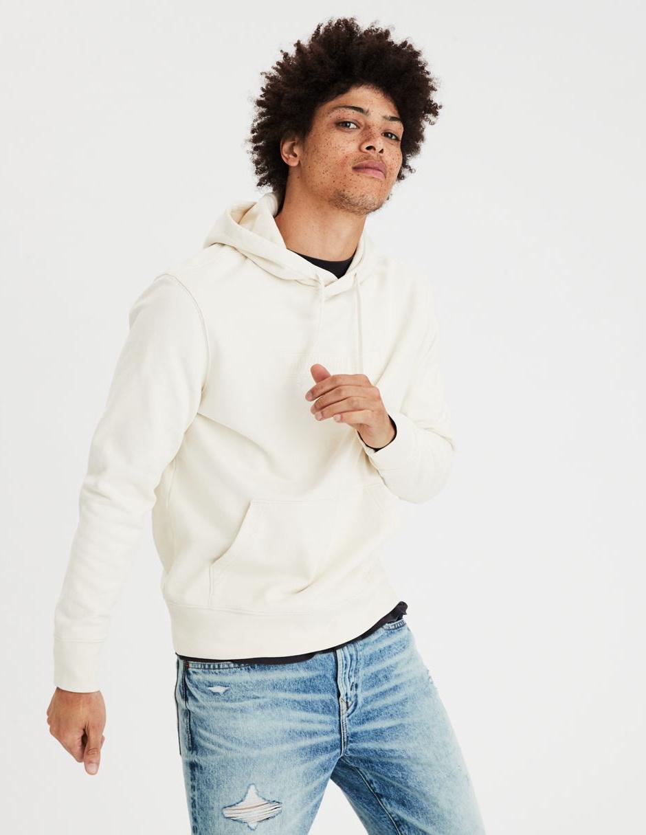Sudadera American Eagle cuello redondo blanca en Liverpool