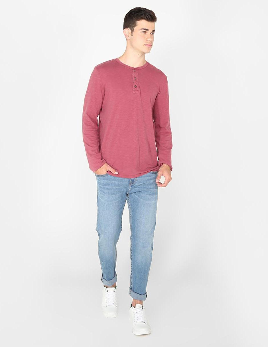 Jeans slim lavado claro para hombre 3