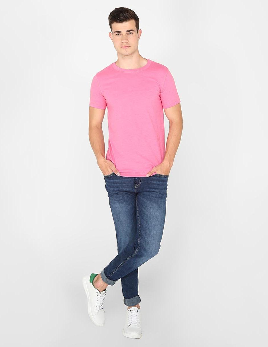 Jeans skinny lavado obscuro para hombre 3
