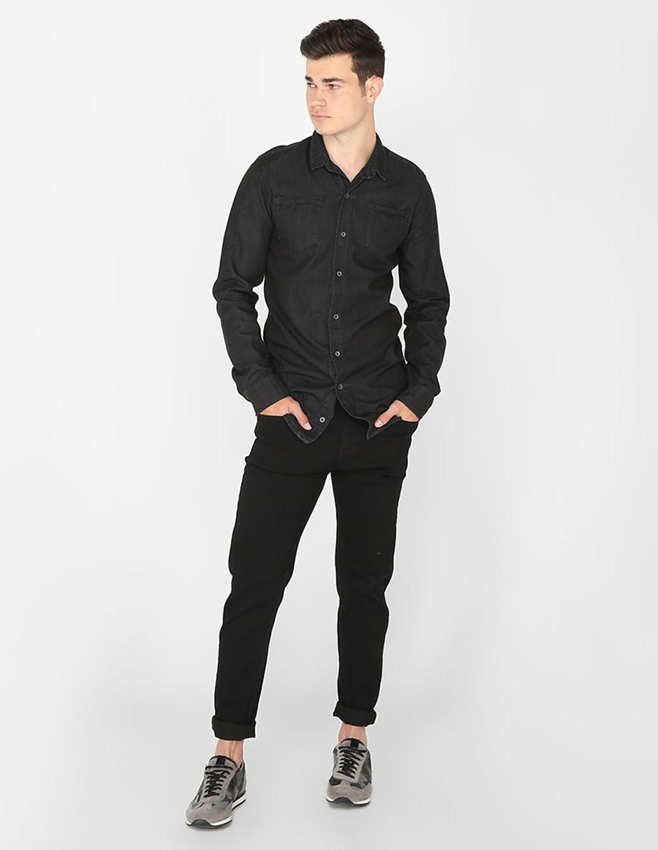 Jeans skinny lavado rinse para hombre 3