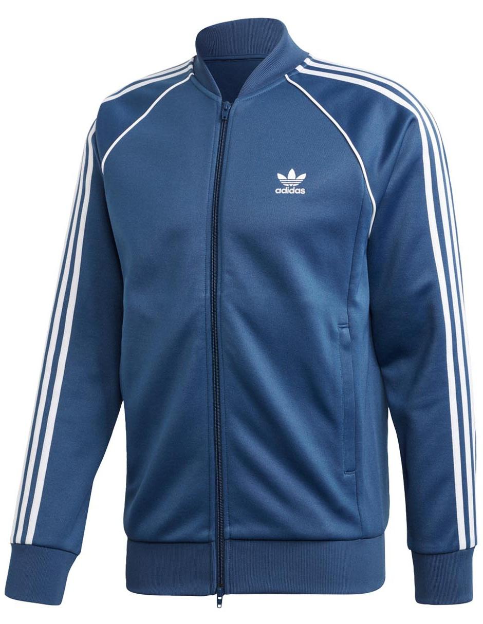 Chamarra Adidas Originals azul marino con logotipo en Liverpool