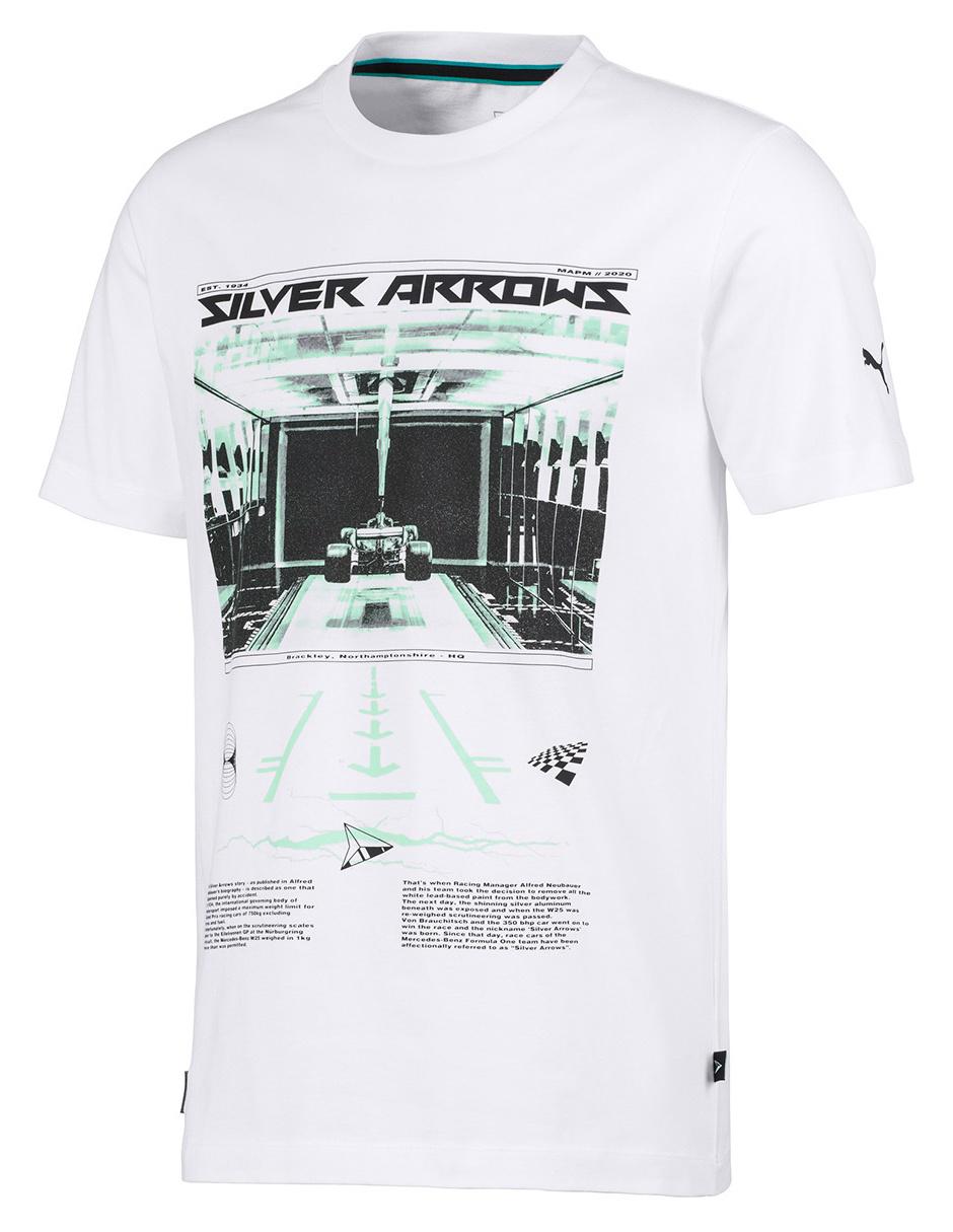 Playera Puma Motorsport corte regular fit cuello redondo blanca estampada  en Liverpool