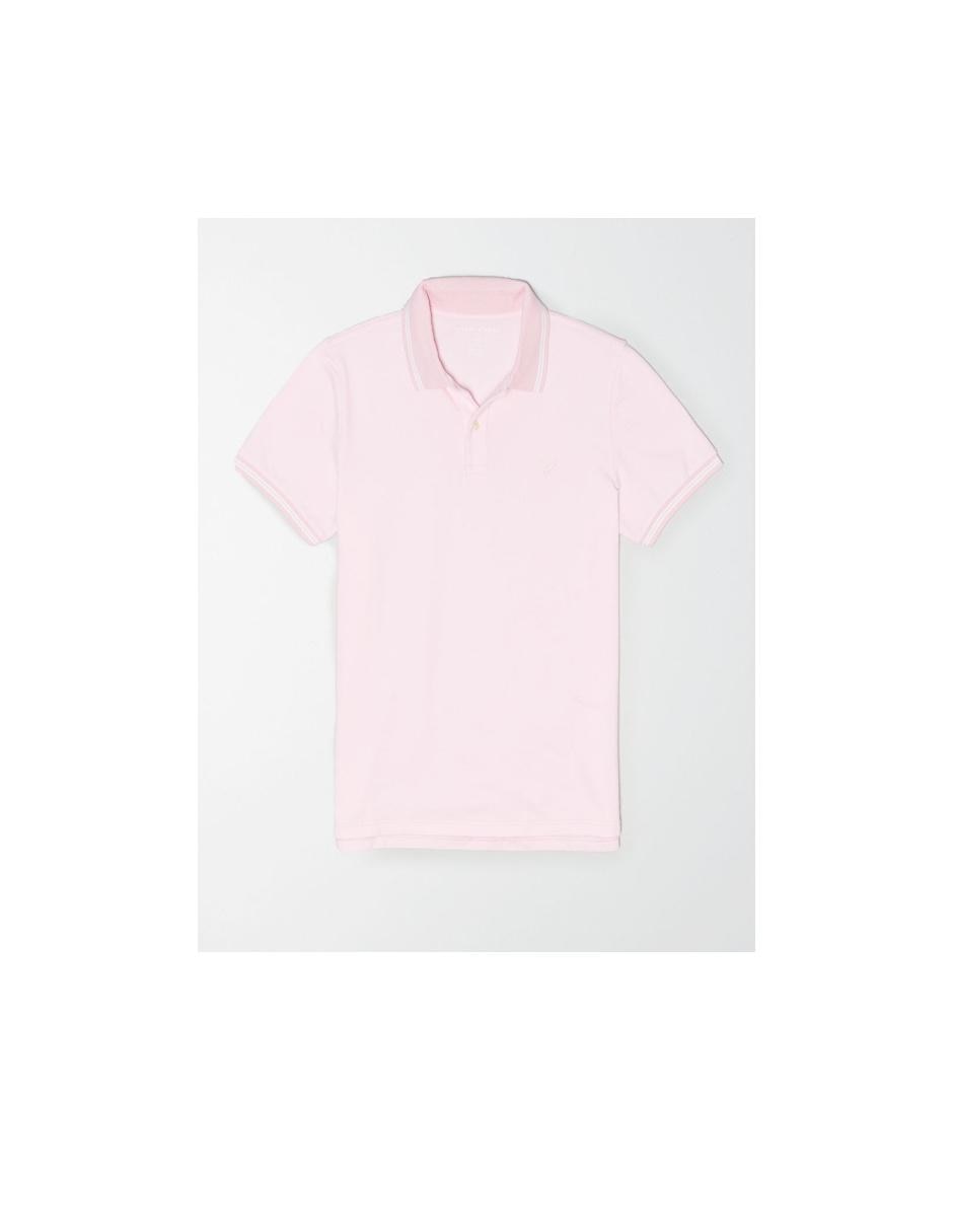 playera polo rosa