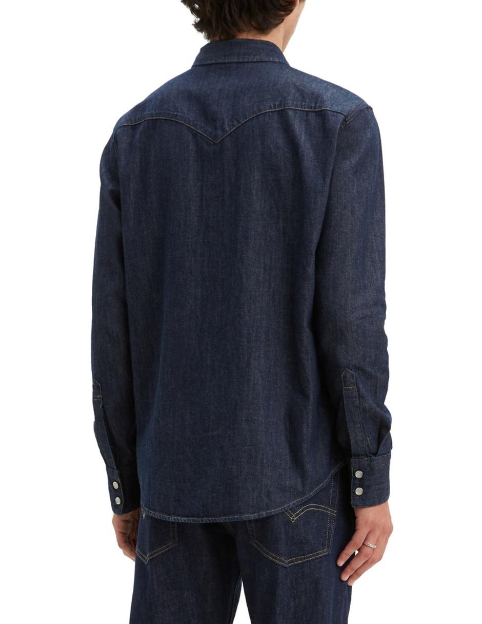 Camisa casual de algodón manga larga para hombre 4