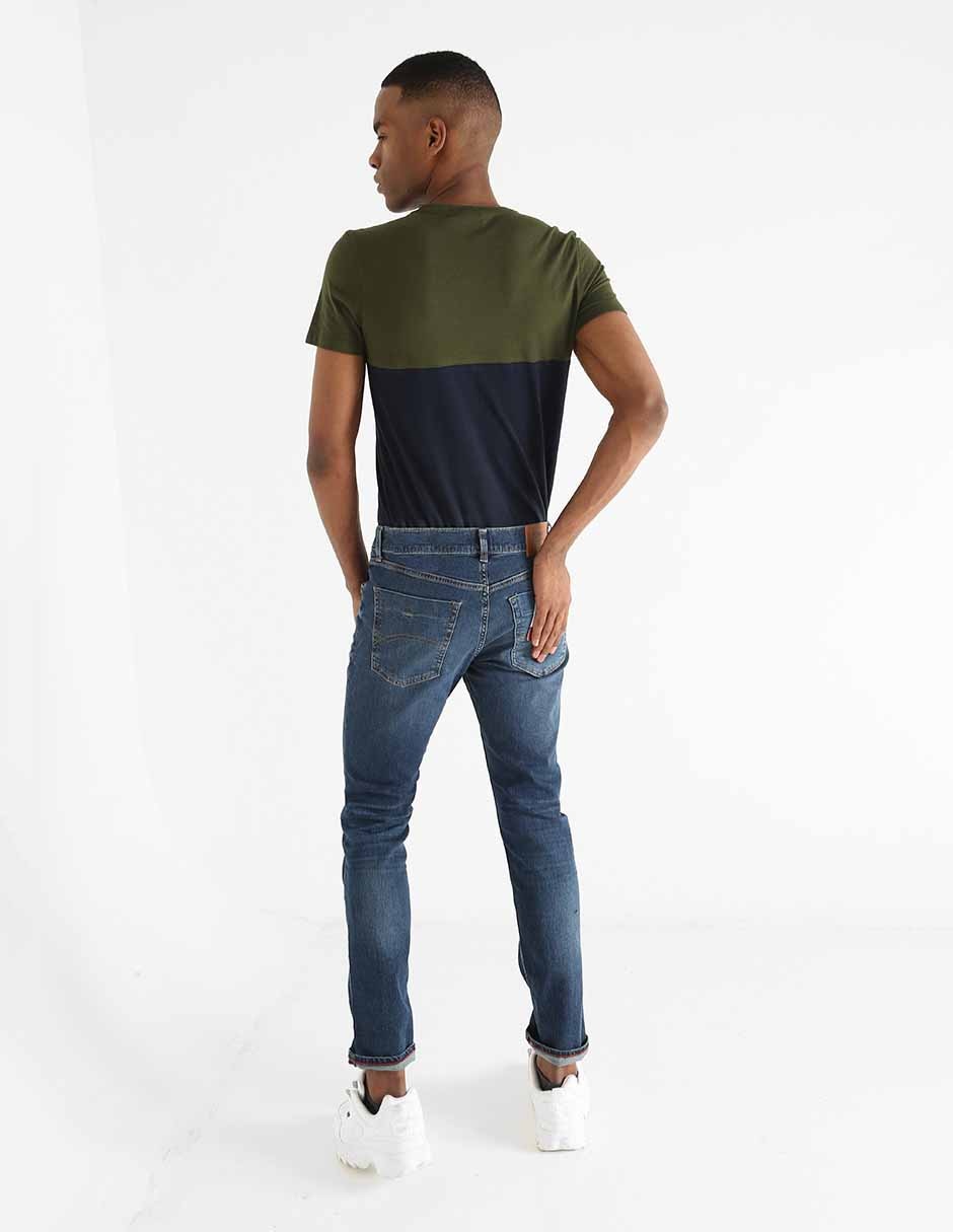 slim lavado stone wash para hombre 2