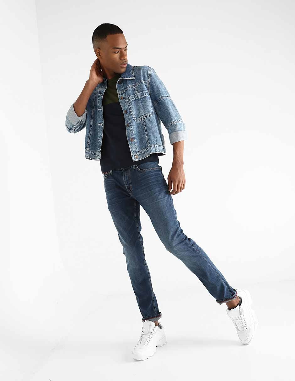 slim lavado stone wash para hombre 4