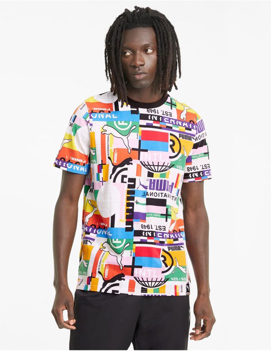 Playera Puma International cuello redondo estampada para hombre en Liverpool