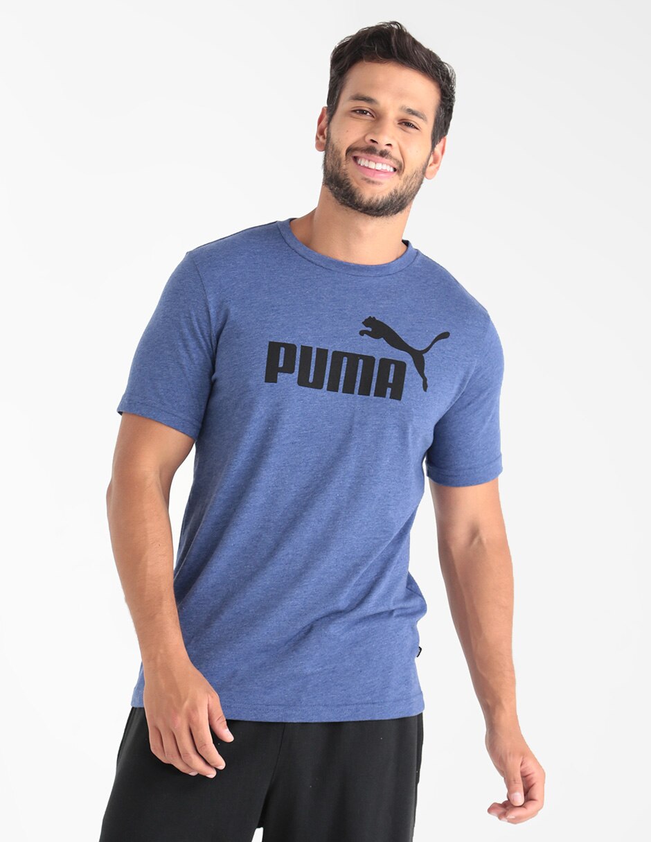 Playera Puma cuello redondo estampado jaspeado para hombre en Liverpool