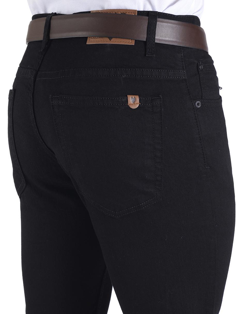 Jeans straight lavado obscuro para hombre 3