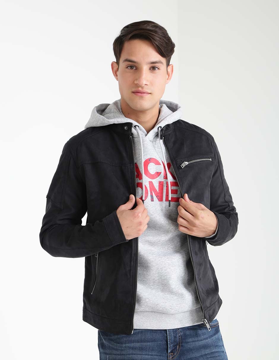 Chamarra casual con bolsillos para hombre Chamarra casual con bolsillos para hombre