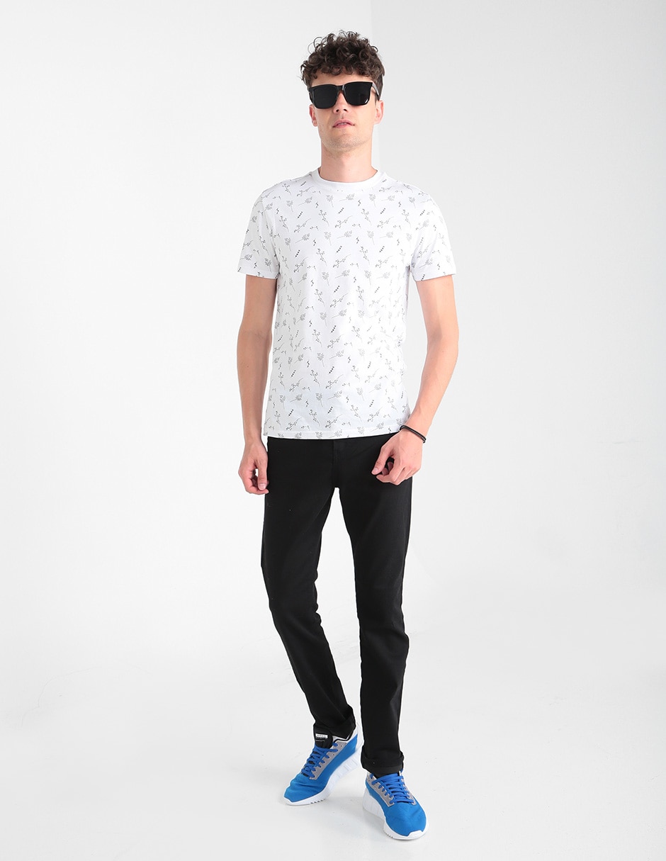 Jeans slim lavado obscuro para hombre 4