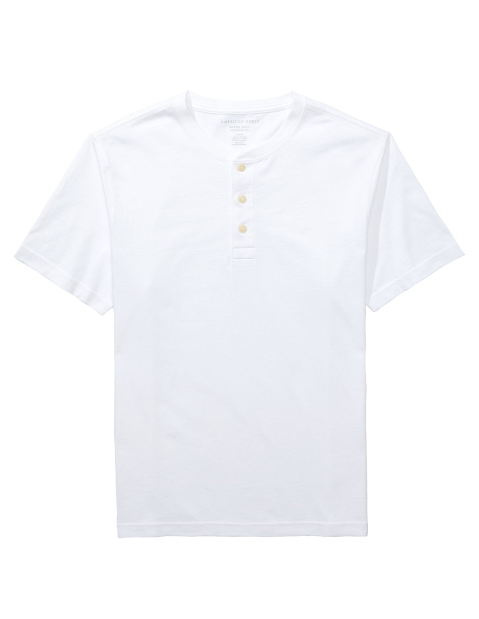 Playera cuello henley para hombre 3