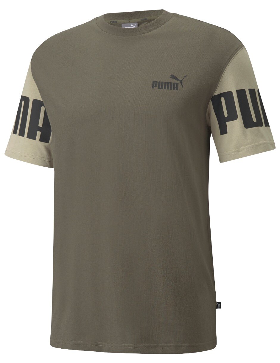 Playera Puma Power cuello redondo estampado logotipo para hombre en  Liverpool