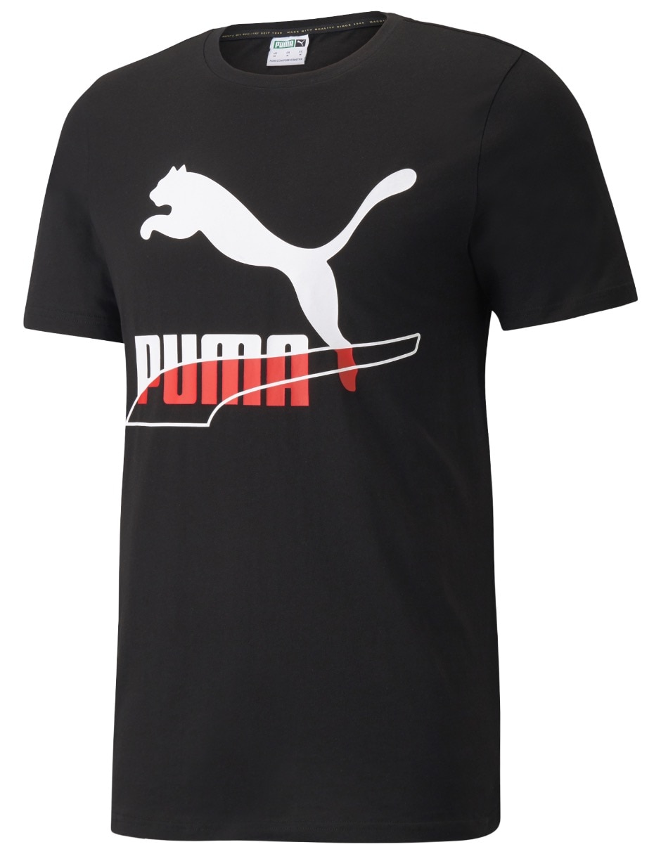 Playera Puma Classics Graphics Brand Love cuello redondo estampado logotipo para hombre