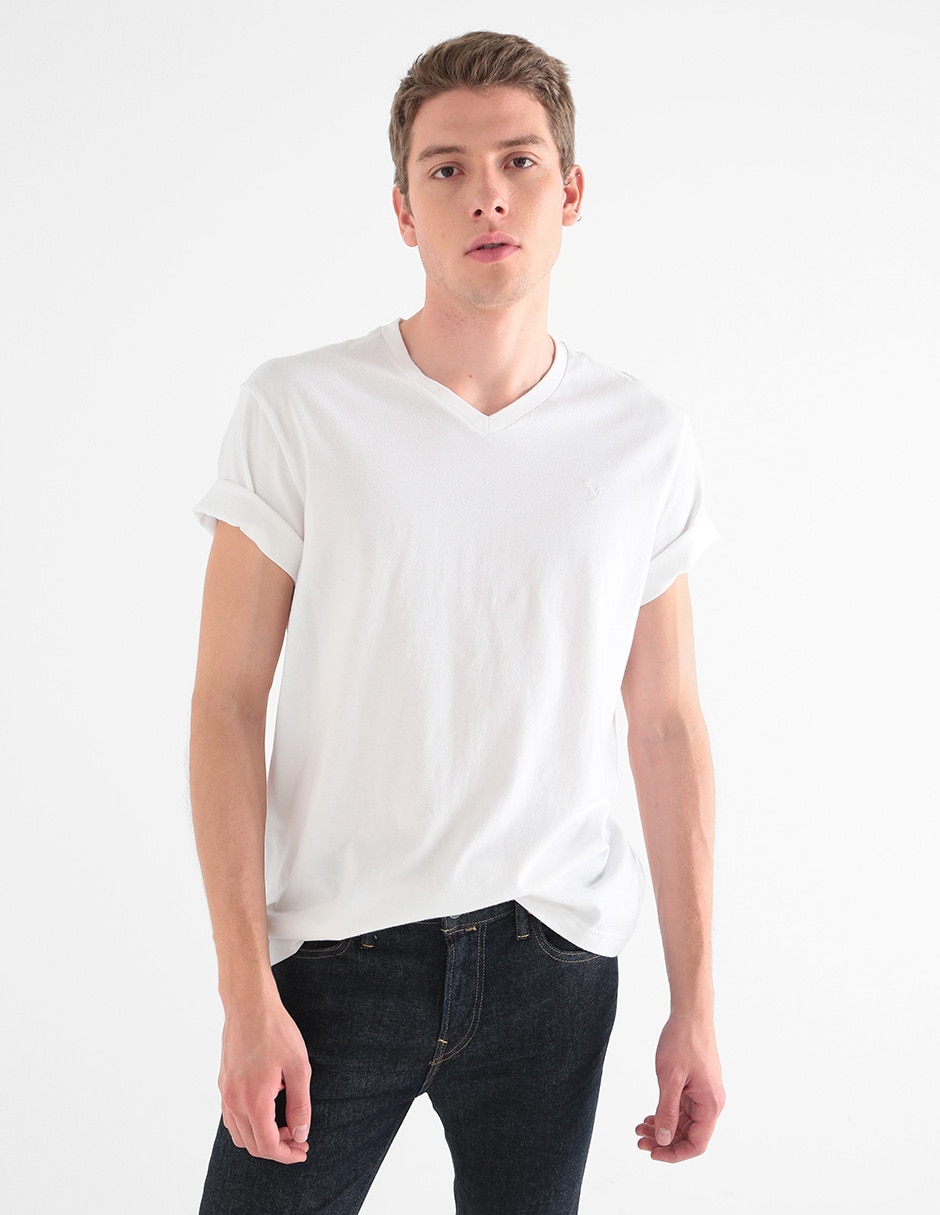 Playera cuello V para hombre