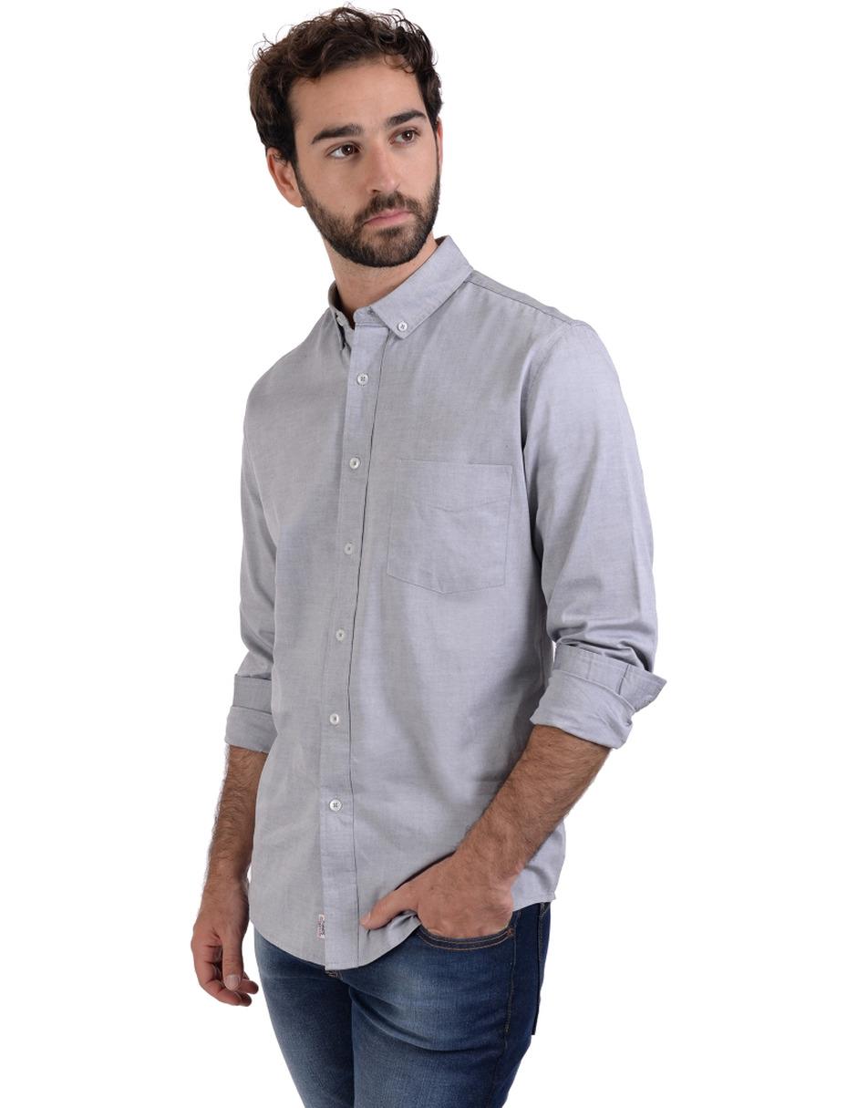 Camisa casual Supply manga larga para hombre