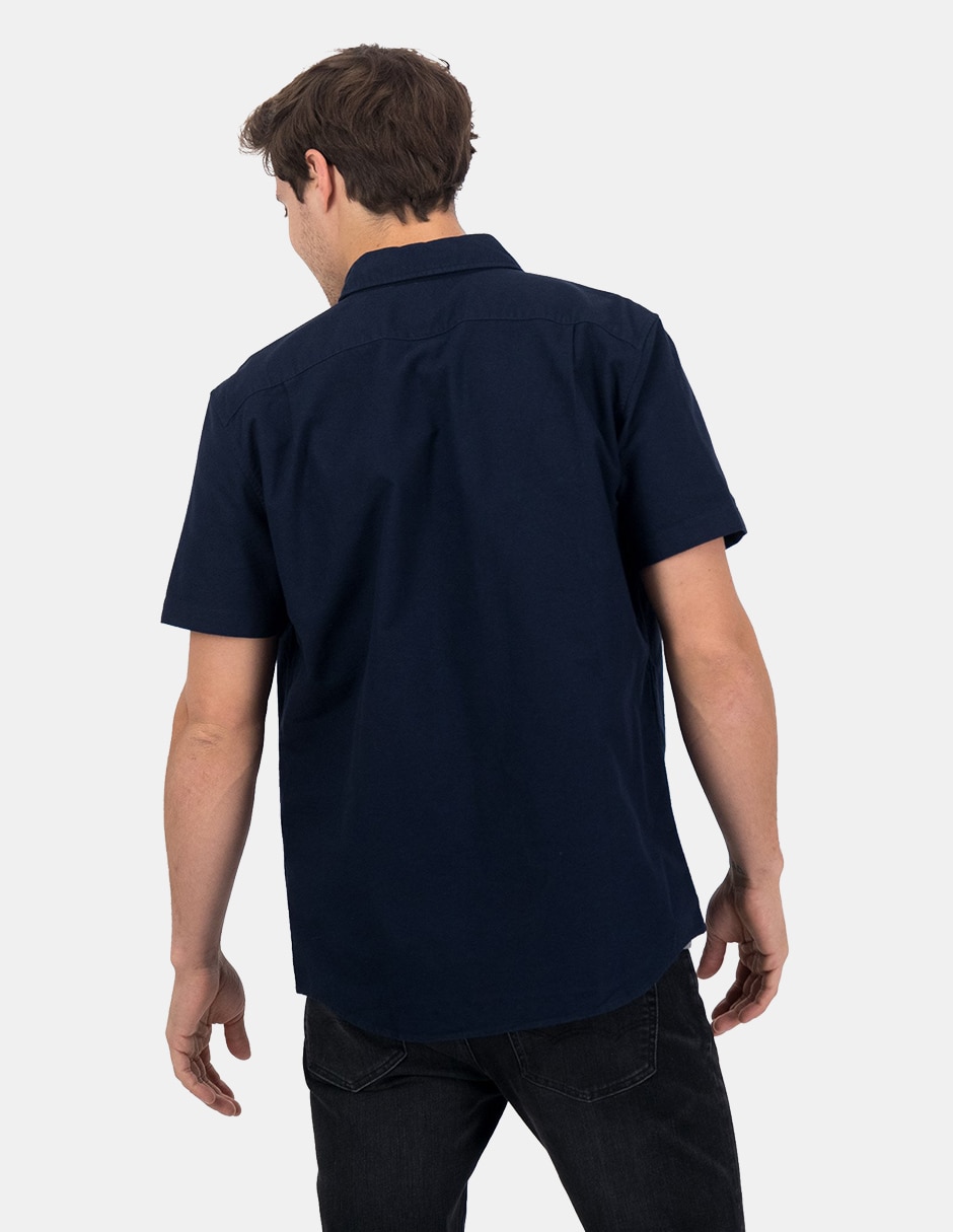 Camisa casual de algodón manga corta para hombre 2