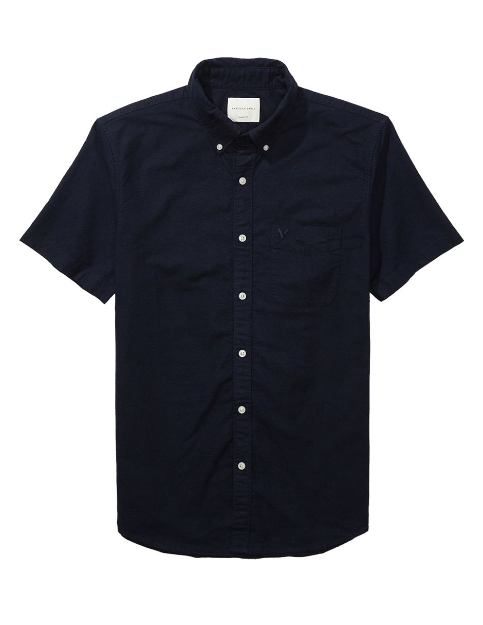Camisa casual de algodón manga corta para hombre 3