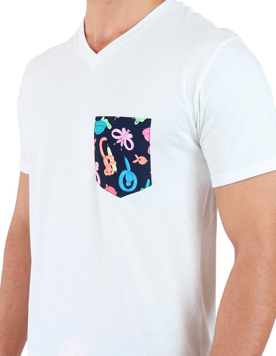 Playera cuello V para hombre 2