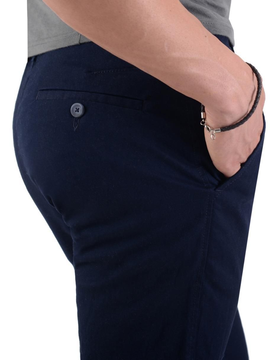 Pantalón chino slim de algodón para hombre 4