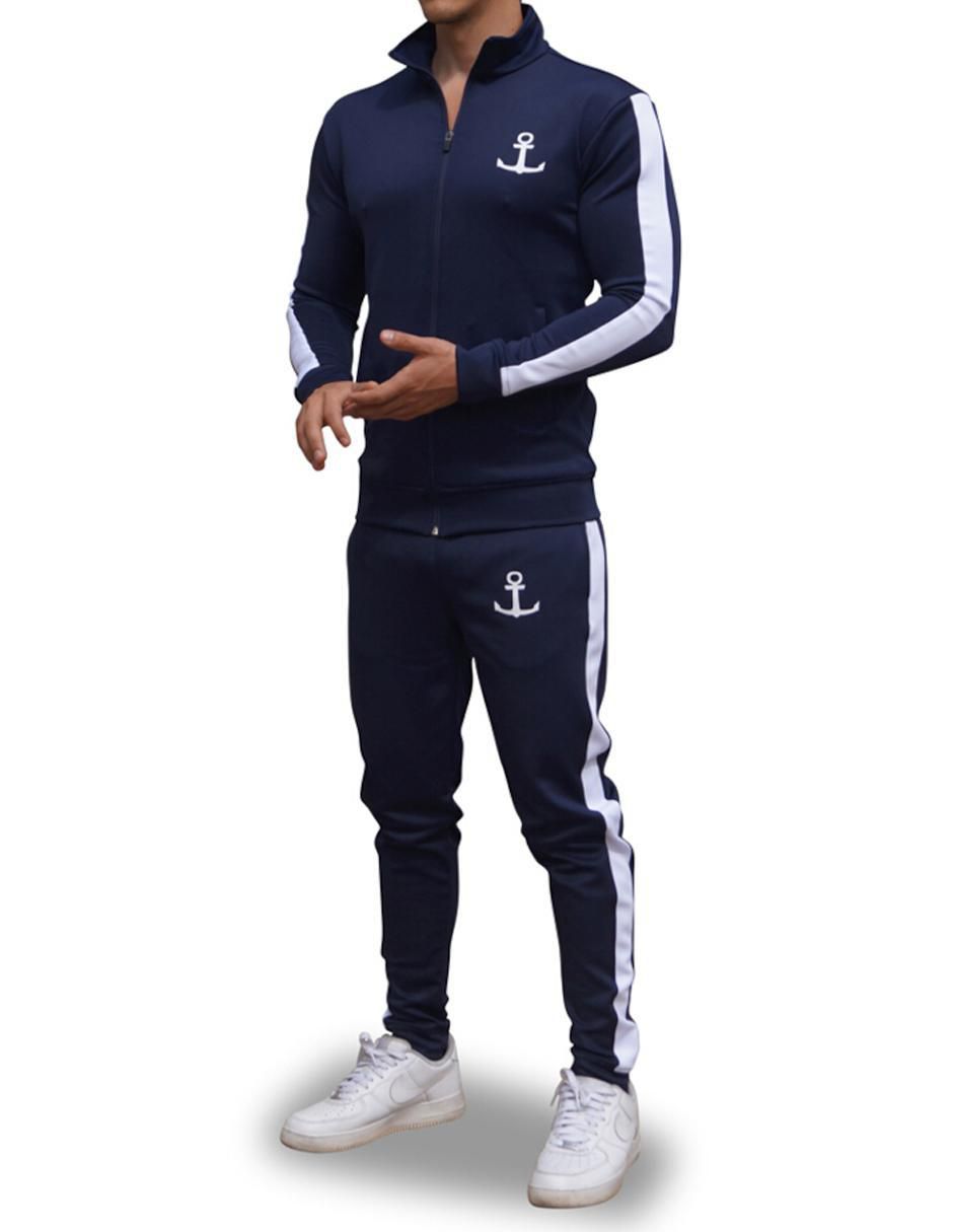 Conjunto deportivo regular con elástico para hombre Conjunto deportivo regular con elástico para hombre
