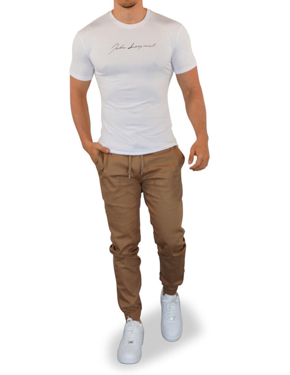 Pantalón jogger John leopard estampado logo para hombre