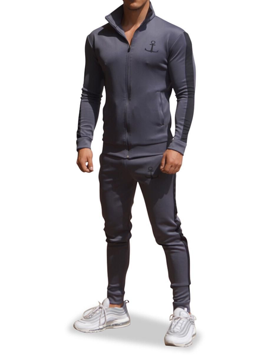 Conjunto deportivo regular con elástico para hombre Conjunto deportivo regular con elástico para hombre