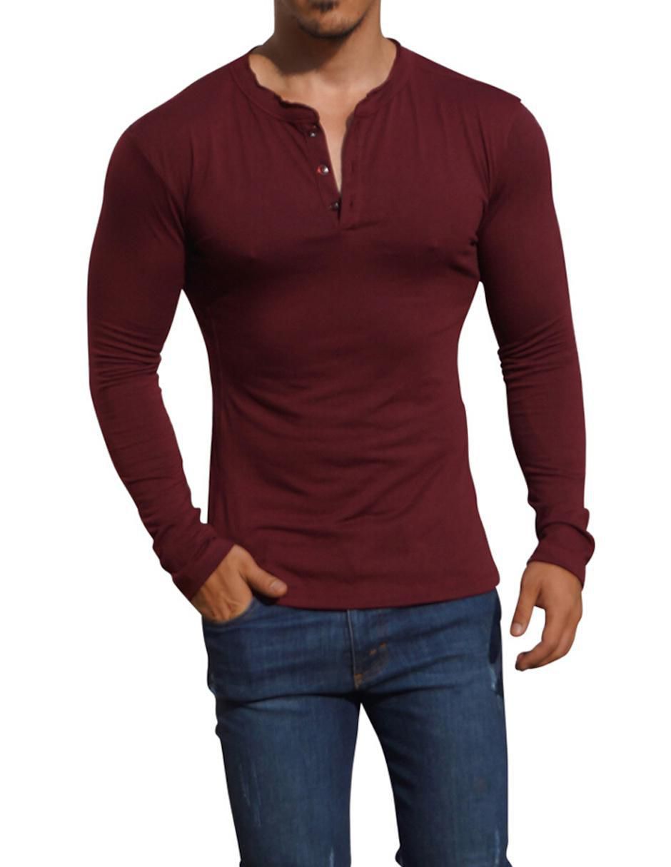Playera cuello mao para hombre 2
