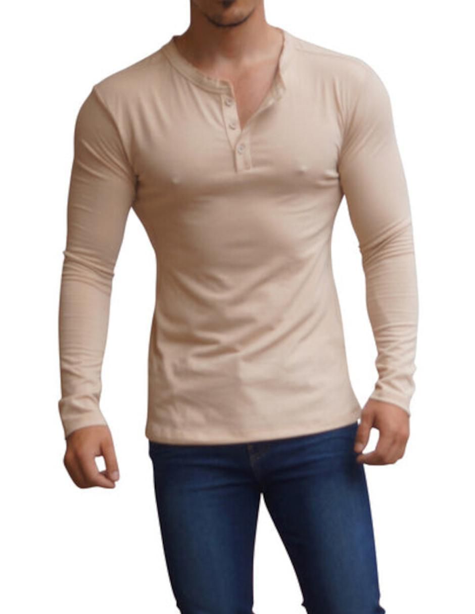 Playera cuello mao para hombre Playera cuello mao para hombre